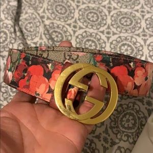 Gucci floral belt